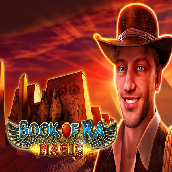 Book of Ra Magic slot logo by Greentube at Book of Slots